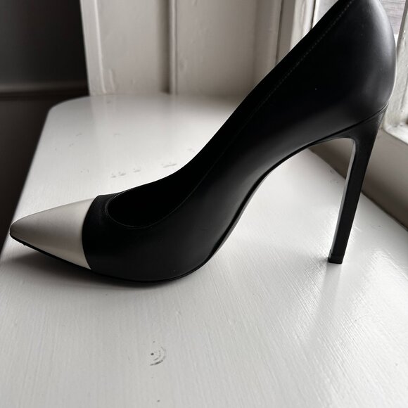 Saint Laurent B+W Stiletto Heel - Size 37 - Picture 2 of 9